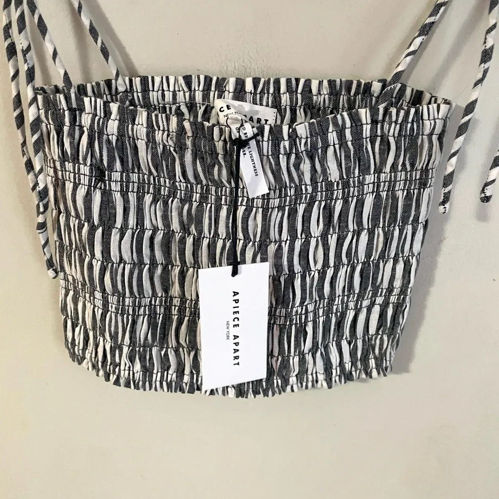 Apiece Apart Smocked Top Espana Stripe - Image 6