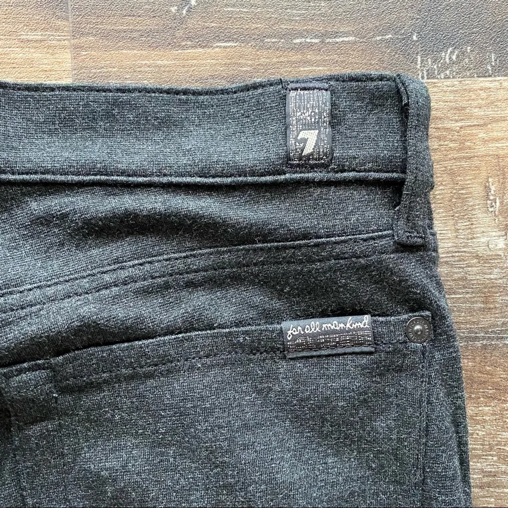 7 For All Mankind Gwenevere Dark Grey Legging Pant Size 27 - Image 6