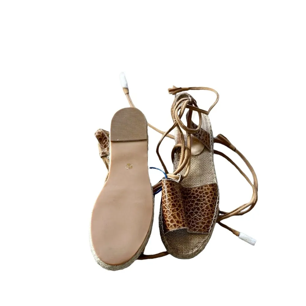 NEW Matisse x amuse society La Vita leather espadrille Snakeskin - Image 4