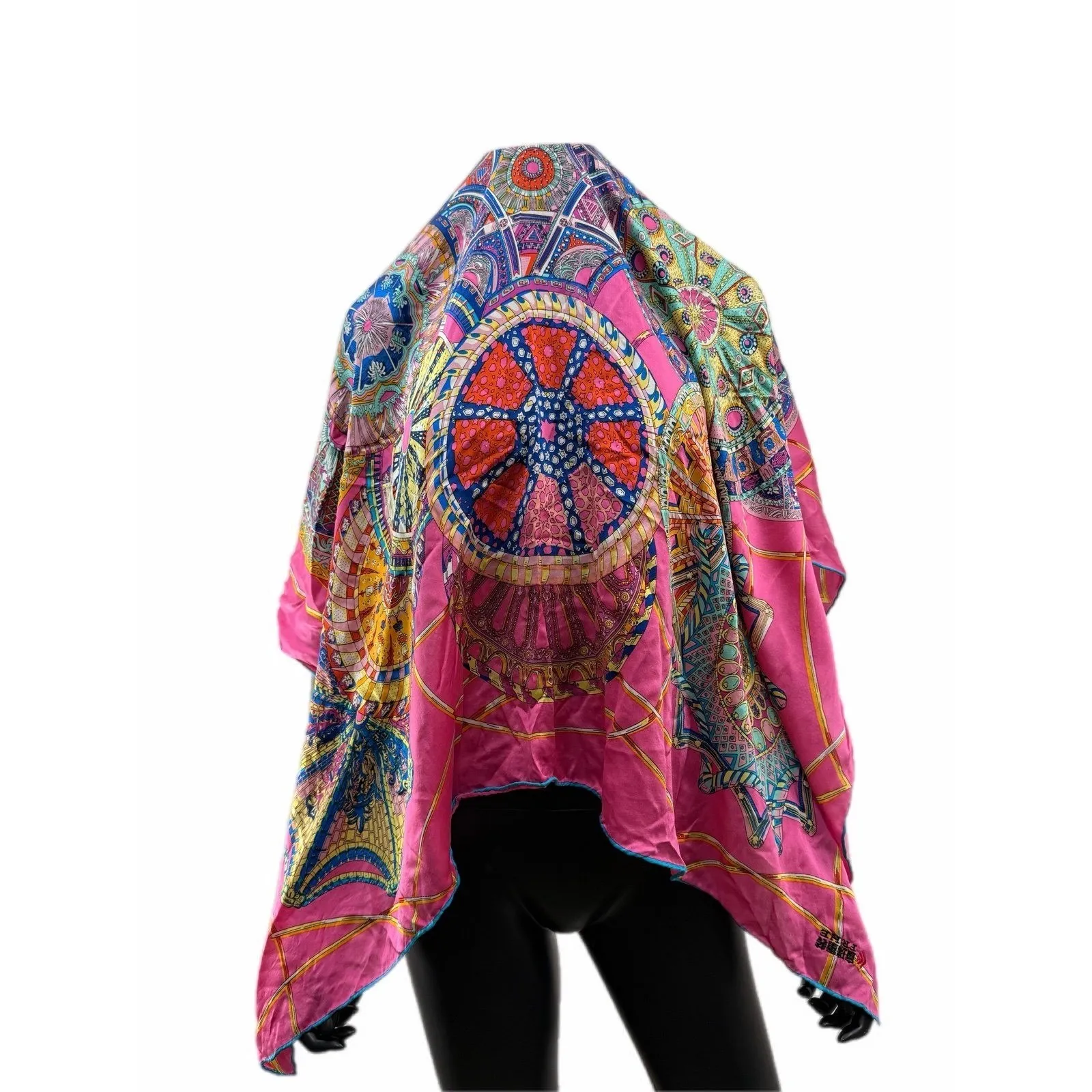 Bundle of 6 Vintage & Modern Scarves | Mixed Brands | Silk & Polyester - Image 4