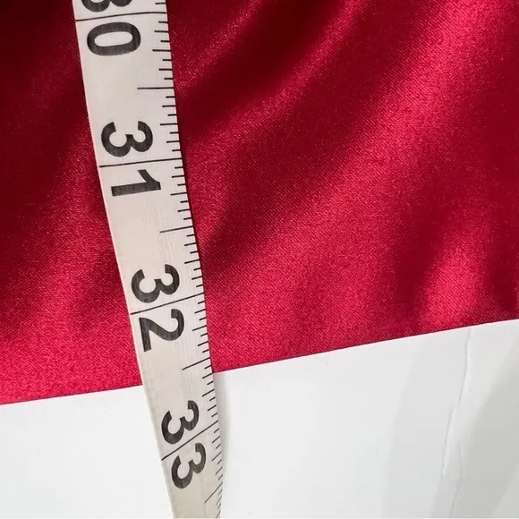 Bill Levkoff Red Strapless Ruched Satin Formal Dress Size 20 Plus Size Dress - Image 6