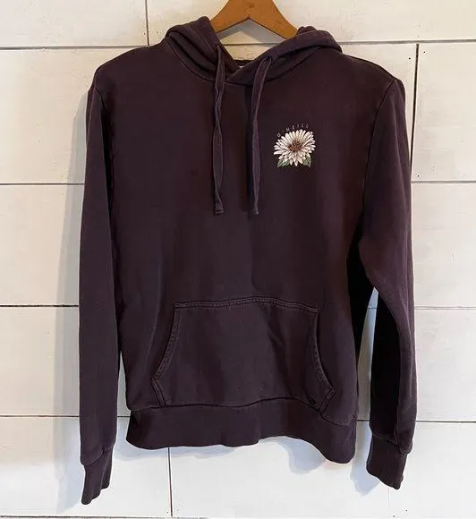 O’Neill Burgundy Flower Hoodie. Size Small. - Image 1