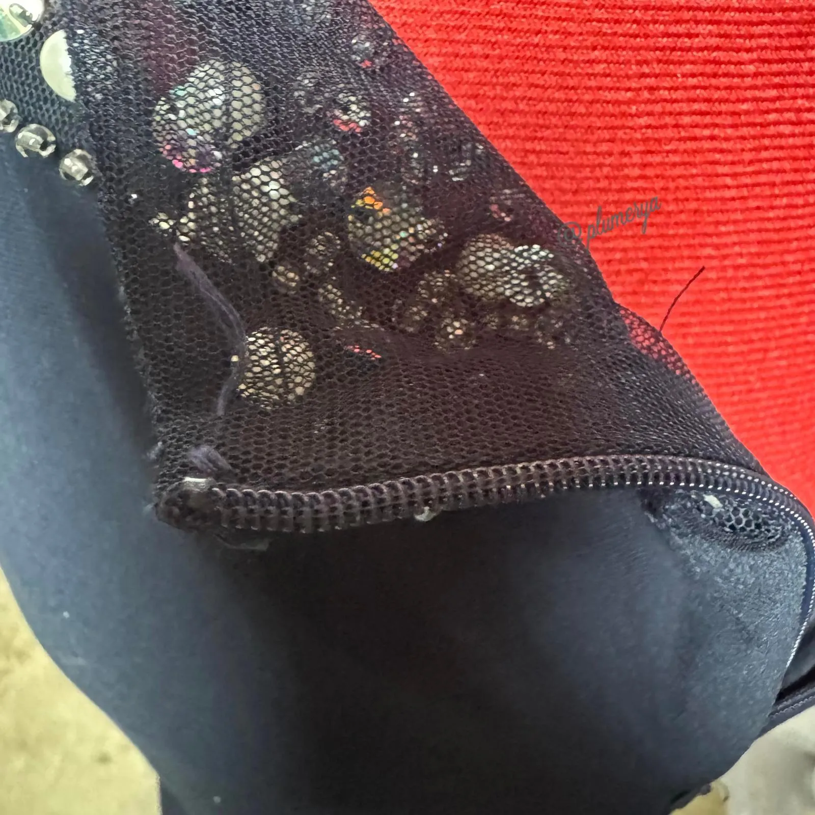 Blondie Nites Beaded Navy Cutout Juniors Prom Dress Size 7 - Image 9