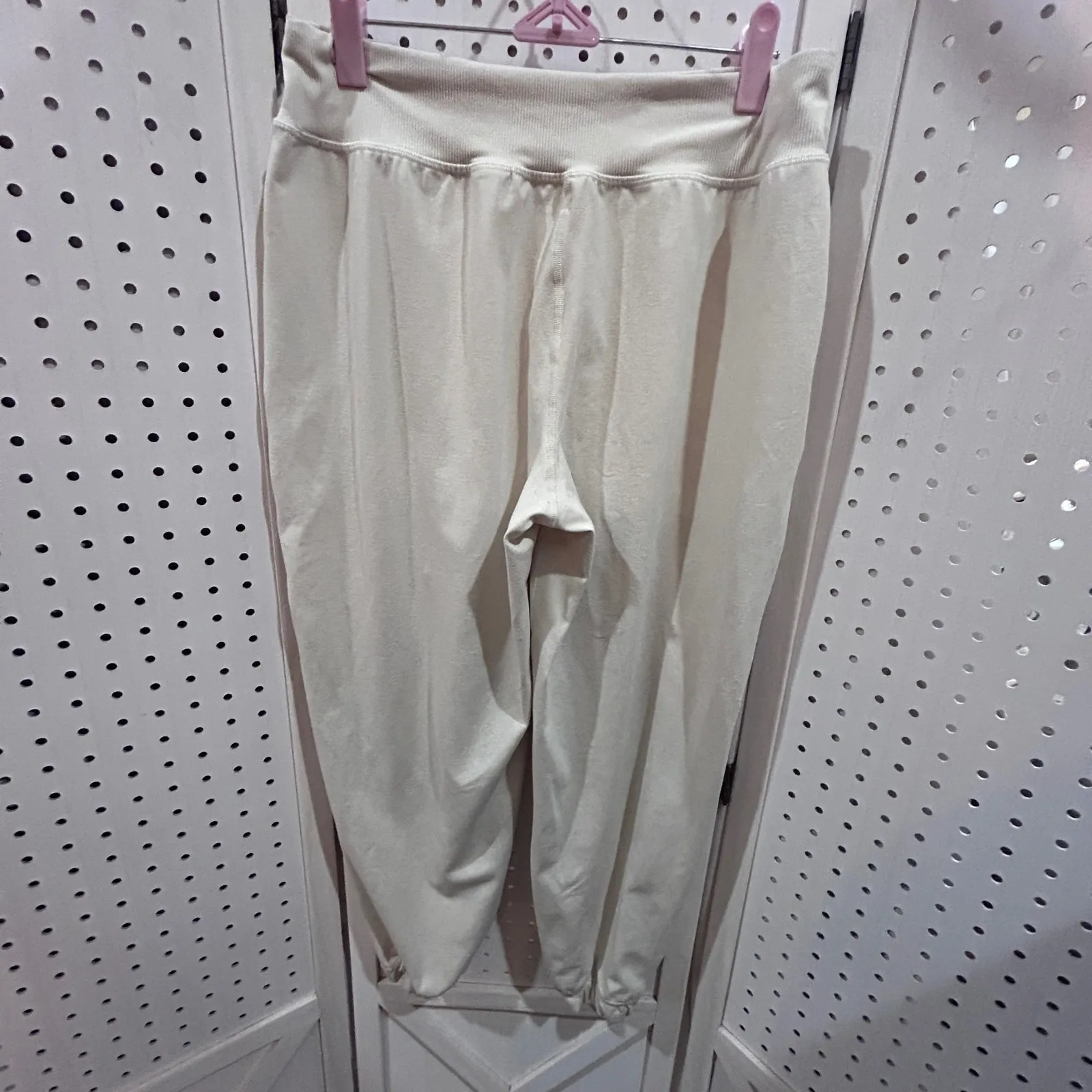 Athleta Softluxe Jogger Pants Cream P P Casual Lounge Small - Image 5