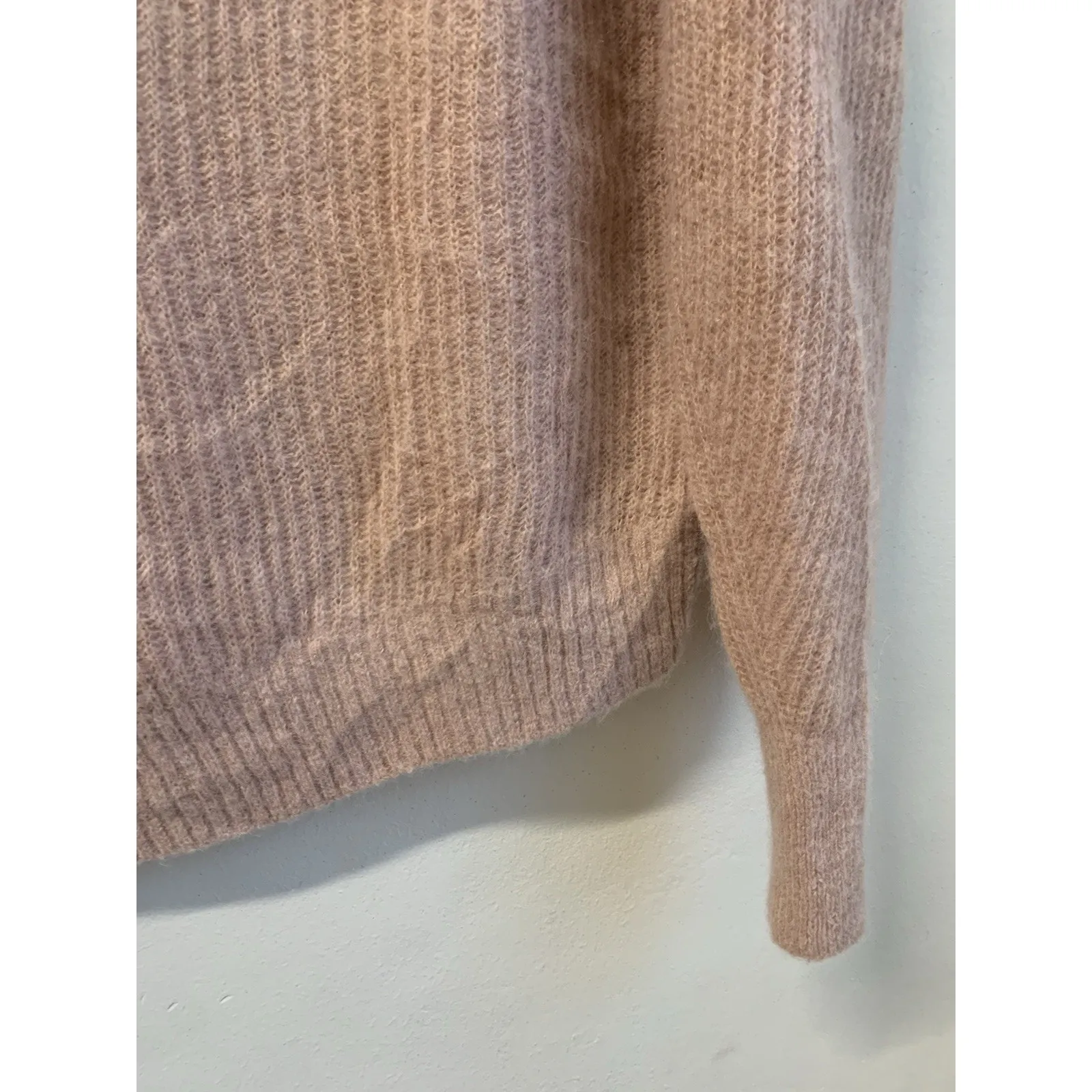Everlane Women’s Sweater Cocoon Crew Neck Soft Alpaca Light Pink Size Medium - Image 9