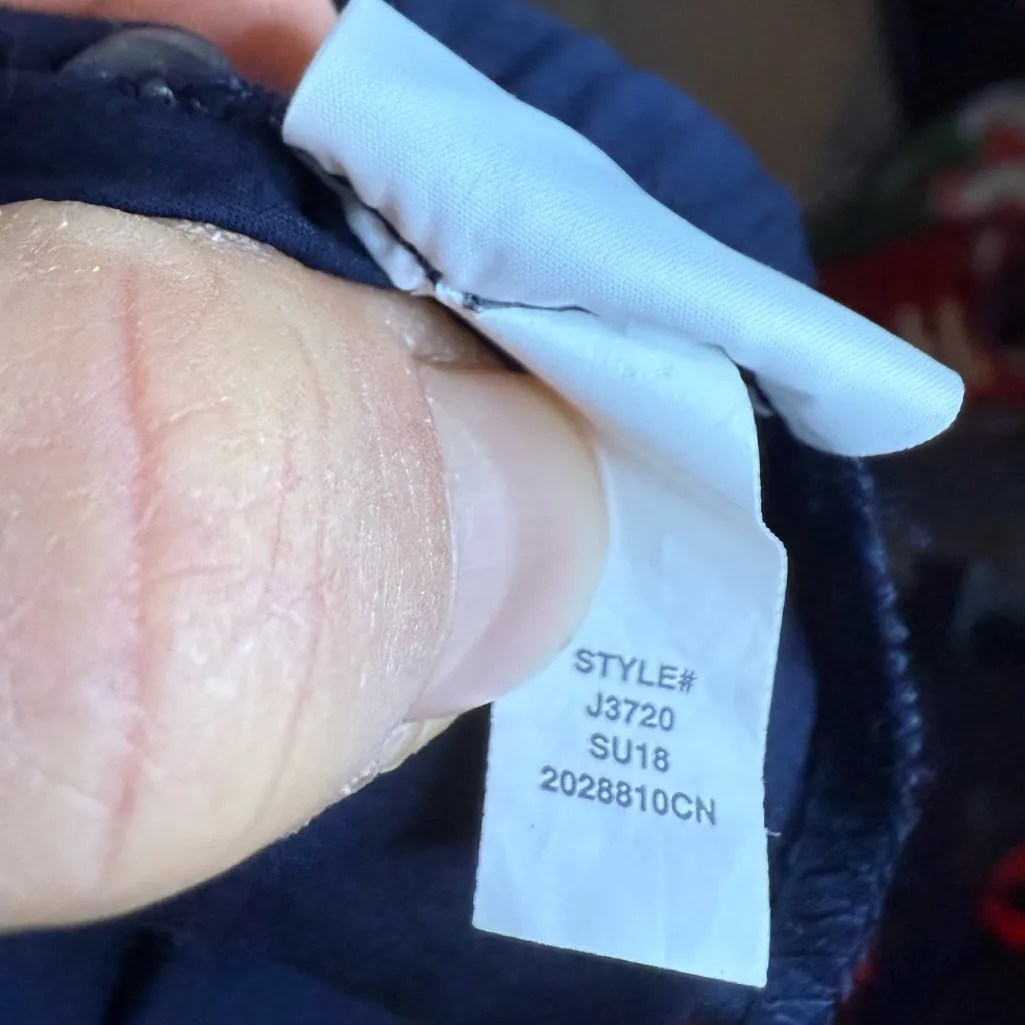 J.Crew Navy Blue Ruffle Cami Blouse - Image 3