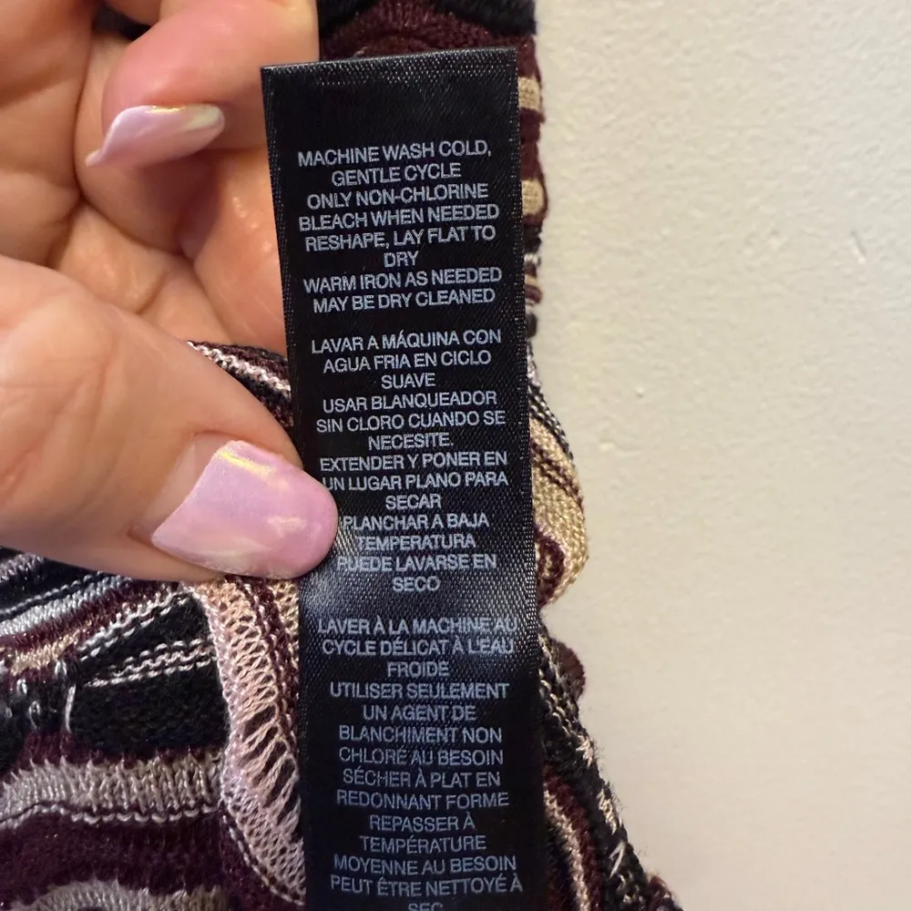 White House Black Market Multicolor Striped Sweater Tunic Women’s Size Medium - Image 10