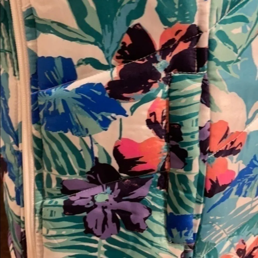 CARIBBEAN JOE Vest Floral full zipper outerwear new Size small - Image 5