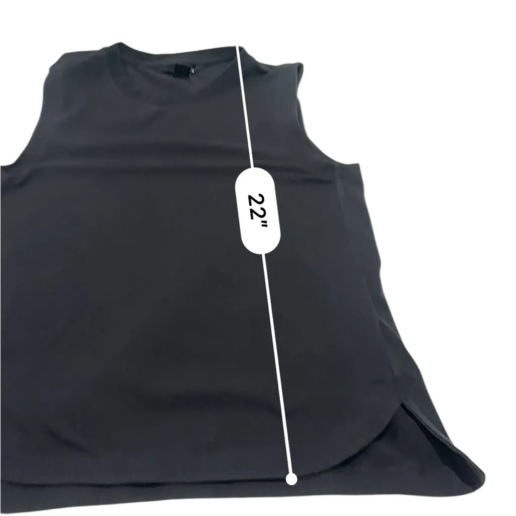 ATHLETA Effortless Black Sleeveless Women's tank Top size extra small - Image 6