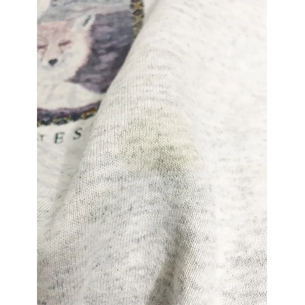 Vintage American Wilderness Crewneck Sweatshirt | Size L Gray Size L - Image 10