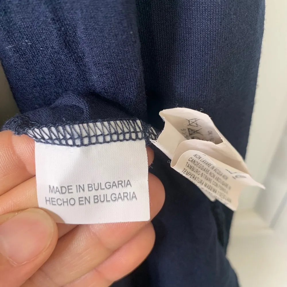 Marella by max mara faux Wrap Dress Long Sleeve Jersey quiet luxury Dress Medium Blue - Image 6