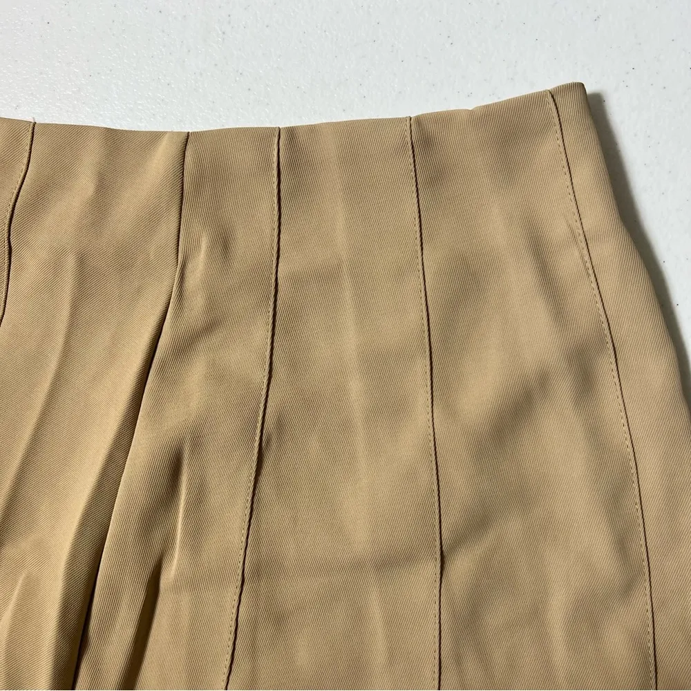 Shein Tan Pleated Mini Skirt - Image 3