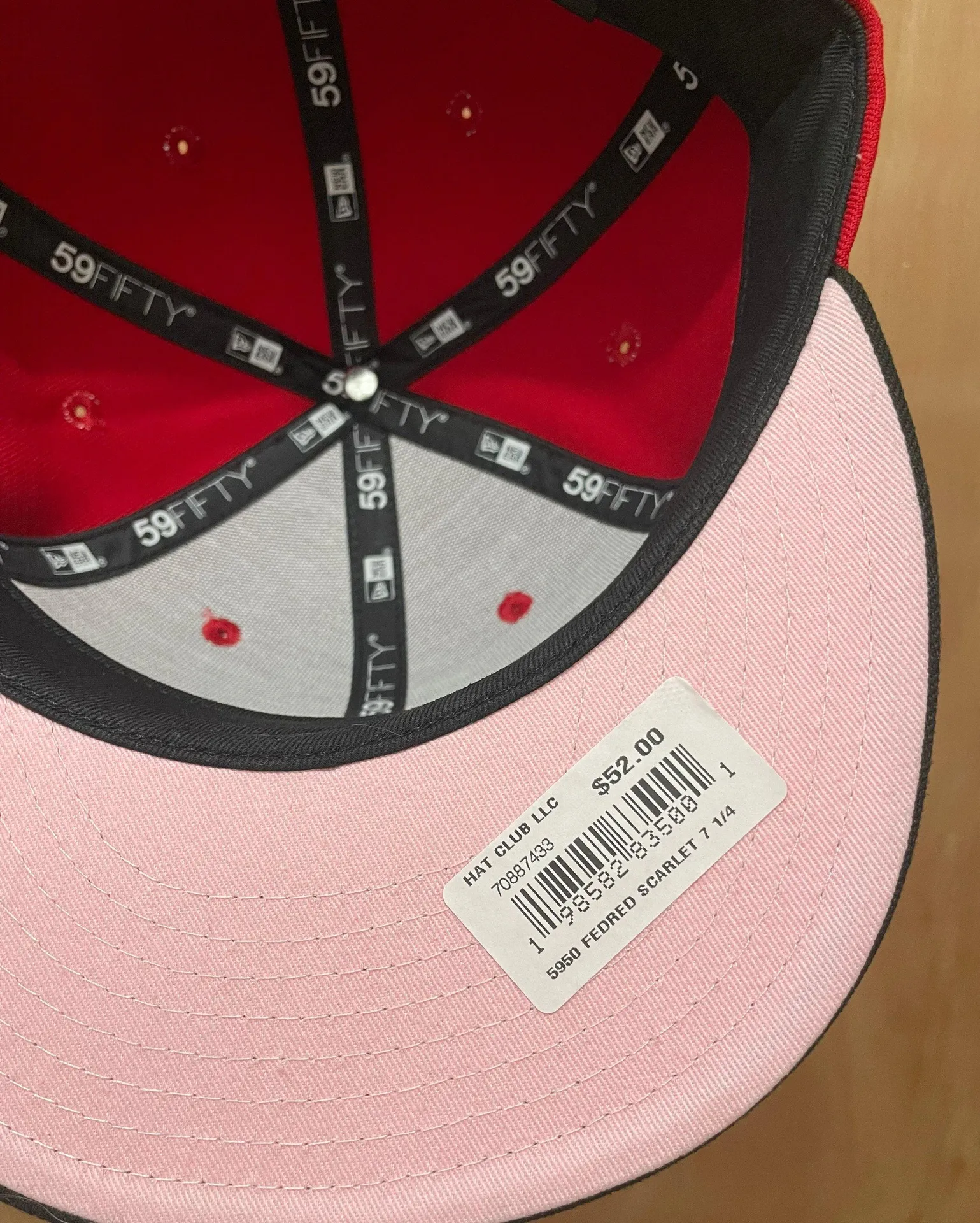 Hat club red Dominican Republic flag patch 59fifty size 7 1/4 brand new  - Image 5