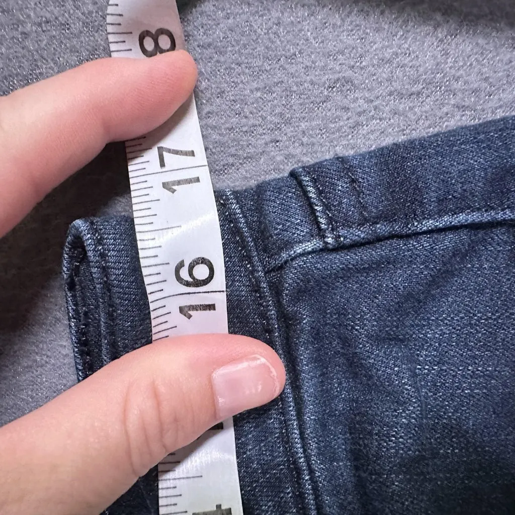 Just Black Jeans Womens 32 Flare Bootcut Stretch Denim Made in USA Classic Blue‎ - Image 12