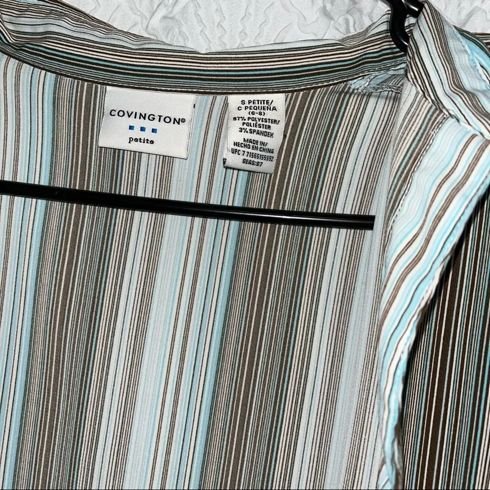 Covington Womens Button Down Shirt Long Sleeve Top Small Petite - Image 5