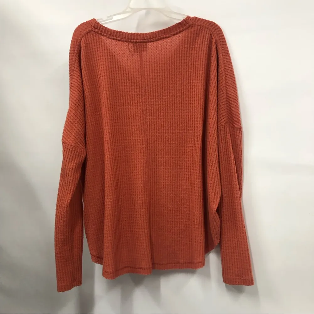 Urban Outfitters Out From Under waffle knit button down Sweater size medium - Image 2