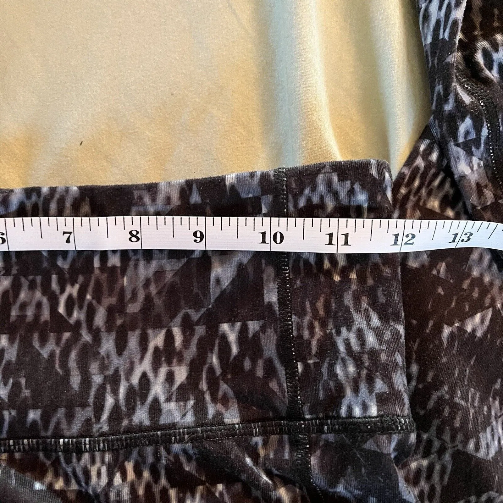 Athleta Chaturanga Womens Leggings XS Cobra Black Gray Full Length High Rise - Image 7