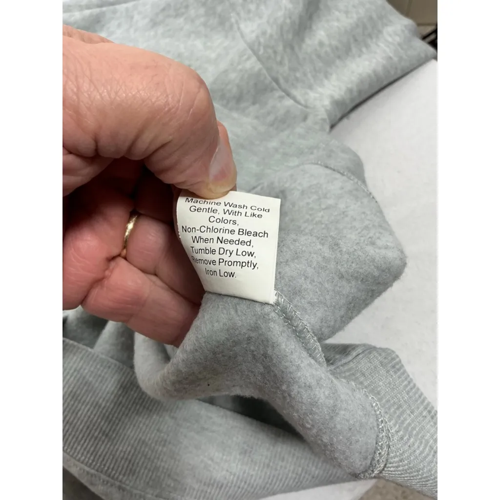 Womans Shein Long Sleeve Pullover Christmas Sweatshirt Medium Gray Crew Neck - Image 4