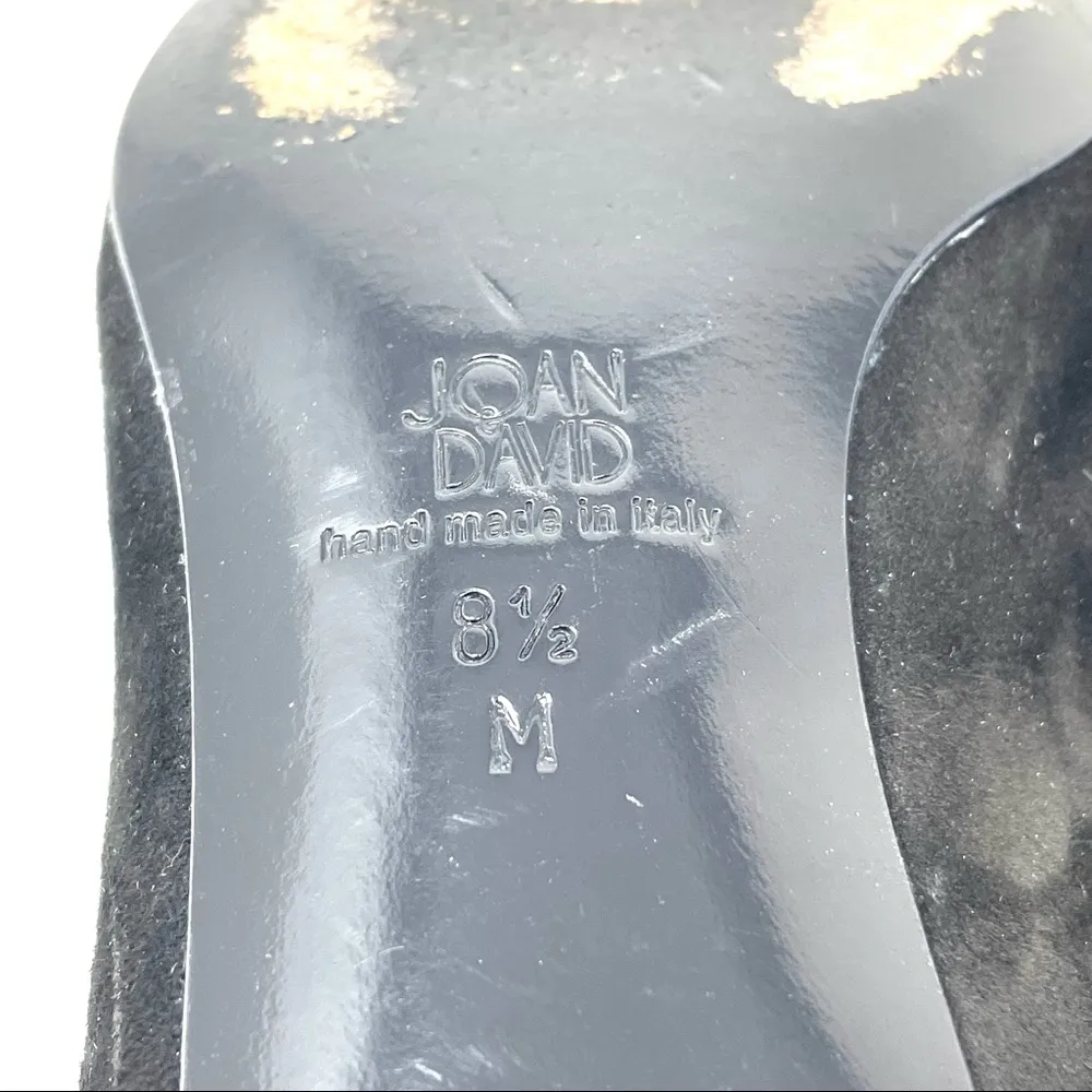 JOAN & DAVID black suede flats, size 8.5 - Image 11