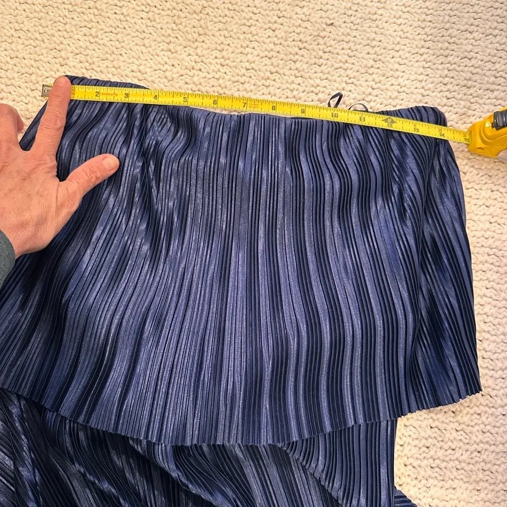 NEW AMANDA UPRICHARD NEW YORK XS Elegant Navy Blue Strapless Jumpsuit - Image 9