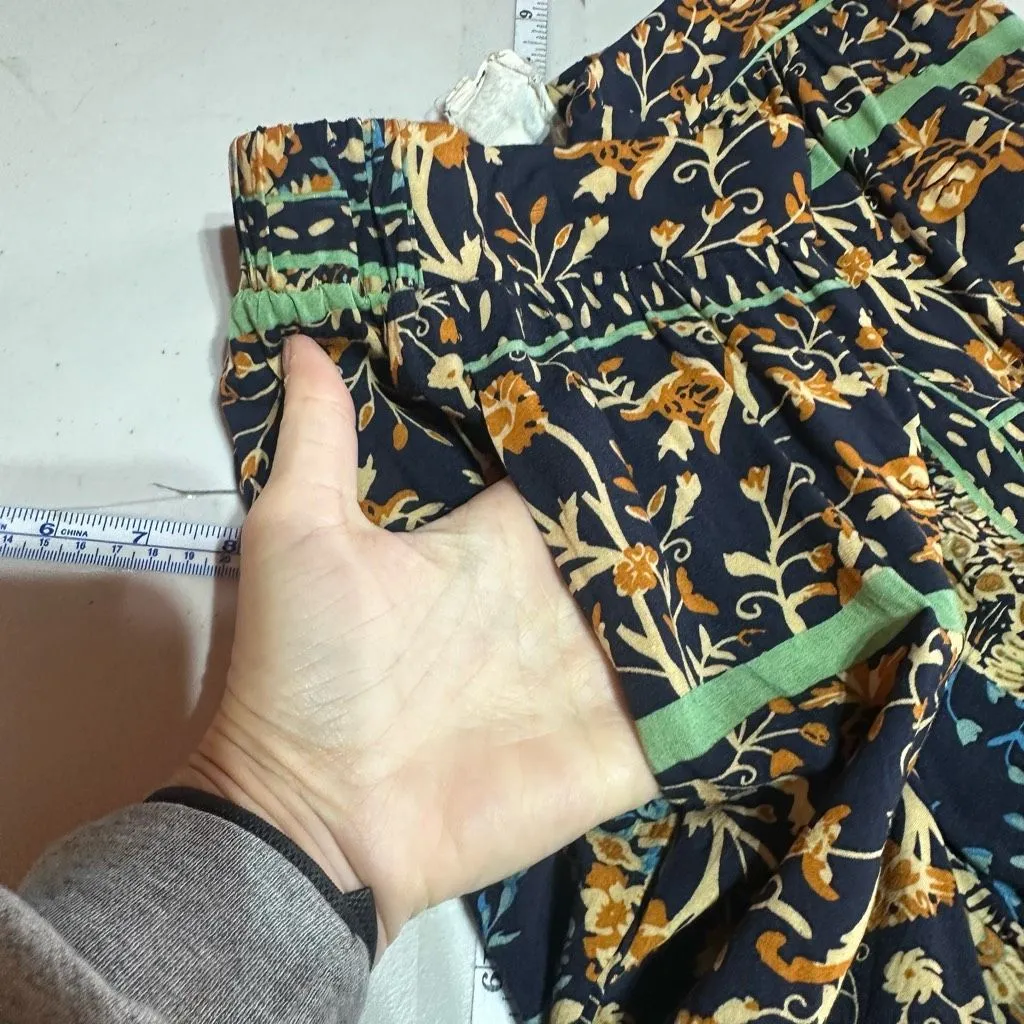 Jaase Boho Wide Leg Pants Size Large Flowy Cottagecore Rayon Hippie Romantic - Image 13