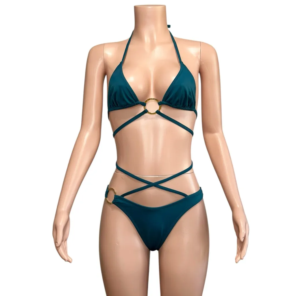 ADORA SWIM Valentina Top & Ivy Bottom, Teal, Medium Blue - Image 6