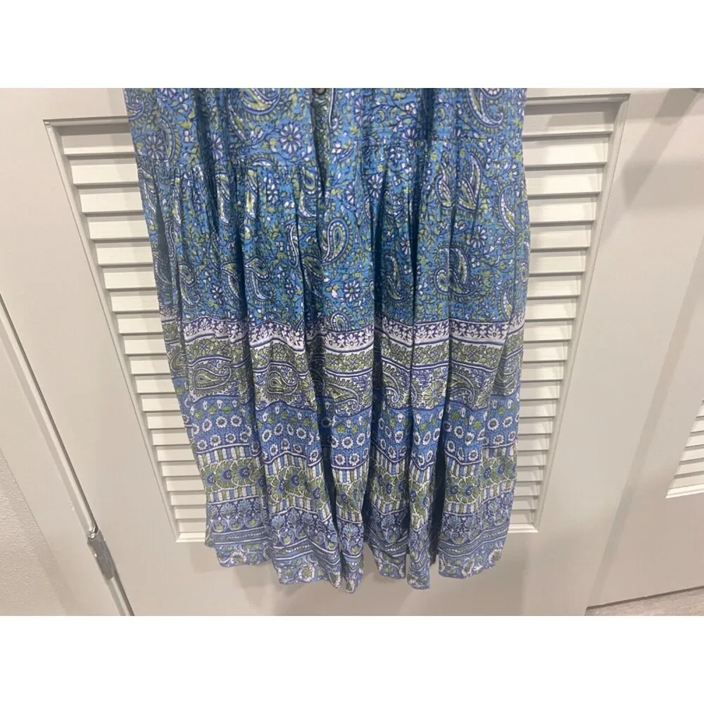 Veronica Beard Windansea Paisley Maxi Dress Blue Electric Multi Size XS NWT - Image 7