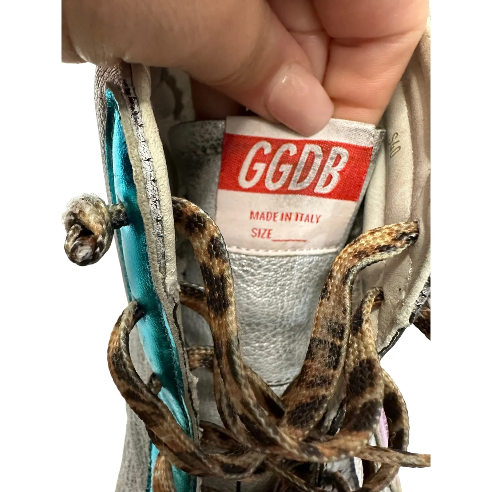 Golden Goose slide sneaker‎ in rainbow size 40 - Image 8