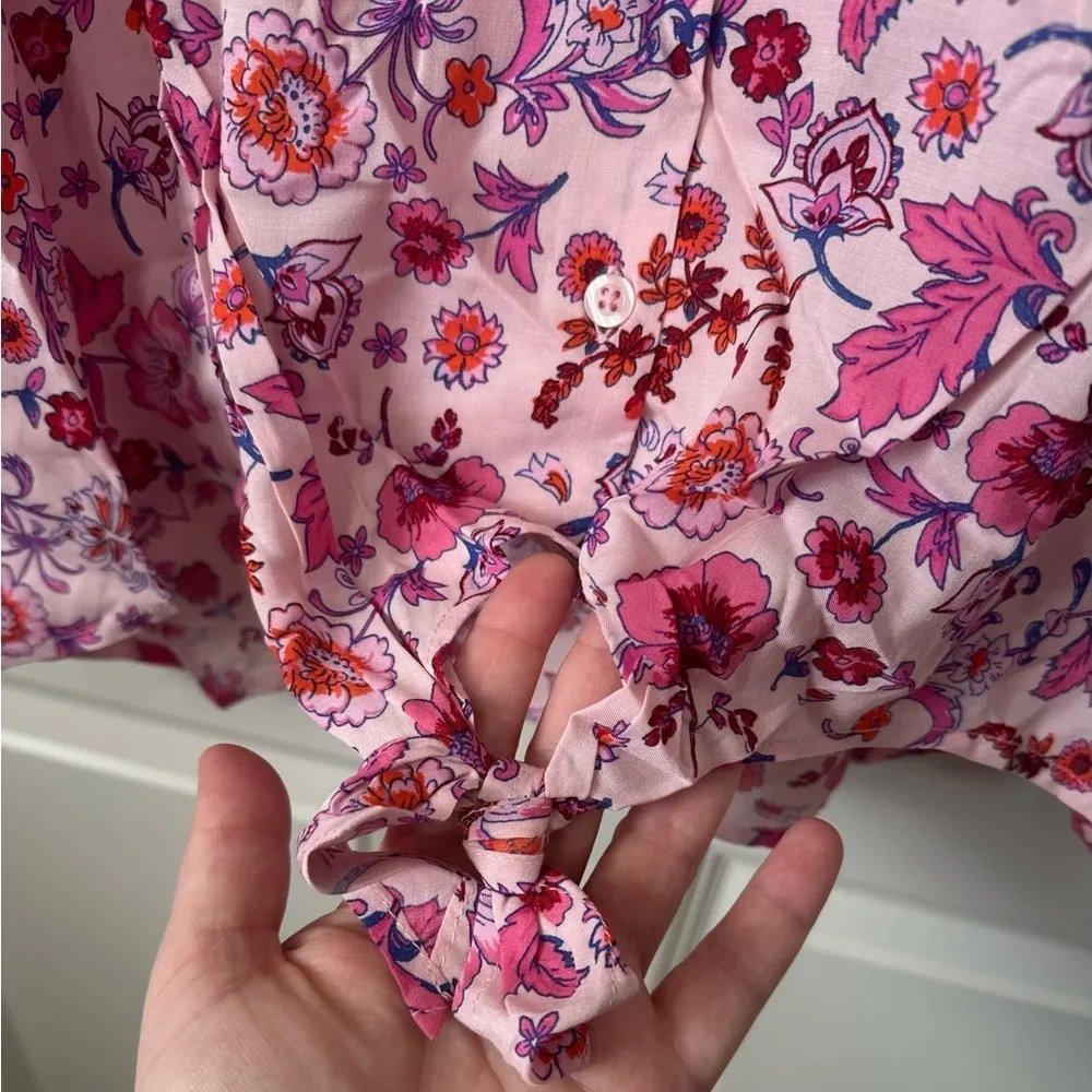 Challis Tie Front Dolman Top size 1X - Image 4