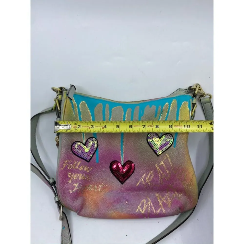 KATE Spade Customized Graffiti Blue Purple Yellow - Image 6