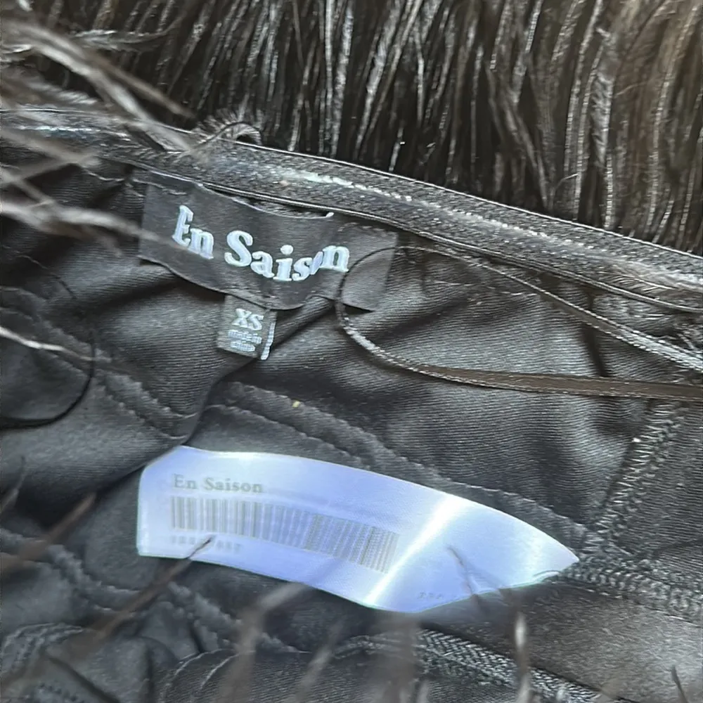 En Saison Mille Feather Top In Black Size XS - Image 7