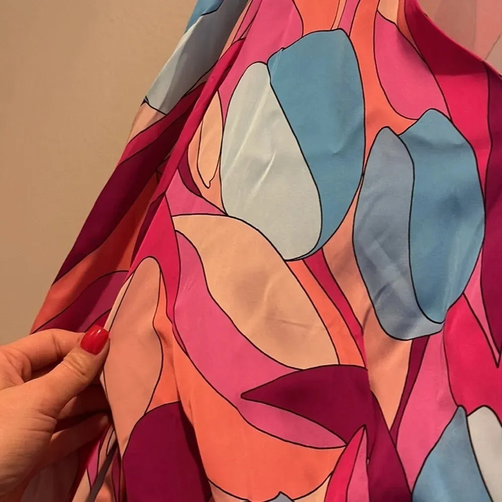 Marciano by Guess Bold Bloom Wrap Dress Multicolor wedding guest cocktail dress - Image 9