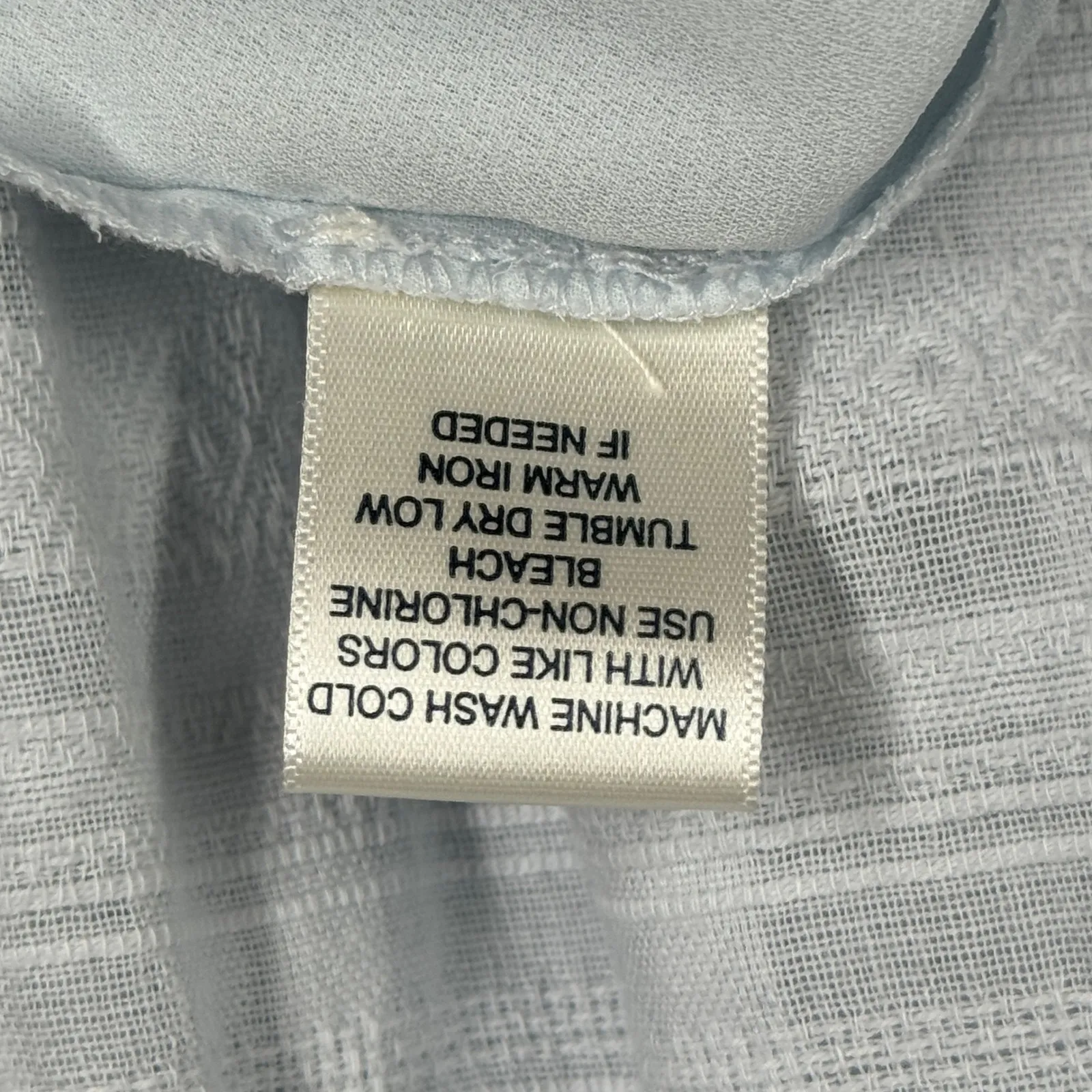 Tantrums Boho Dress Women's L Light Blue Cotton Lace‎ Trim Summer Festival Size L - Image 7