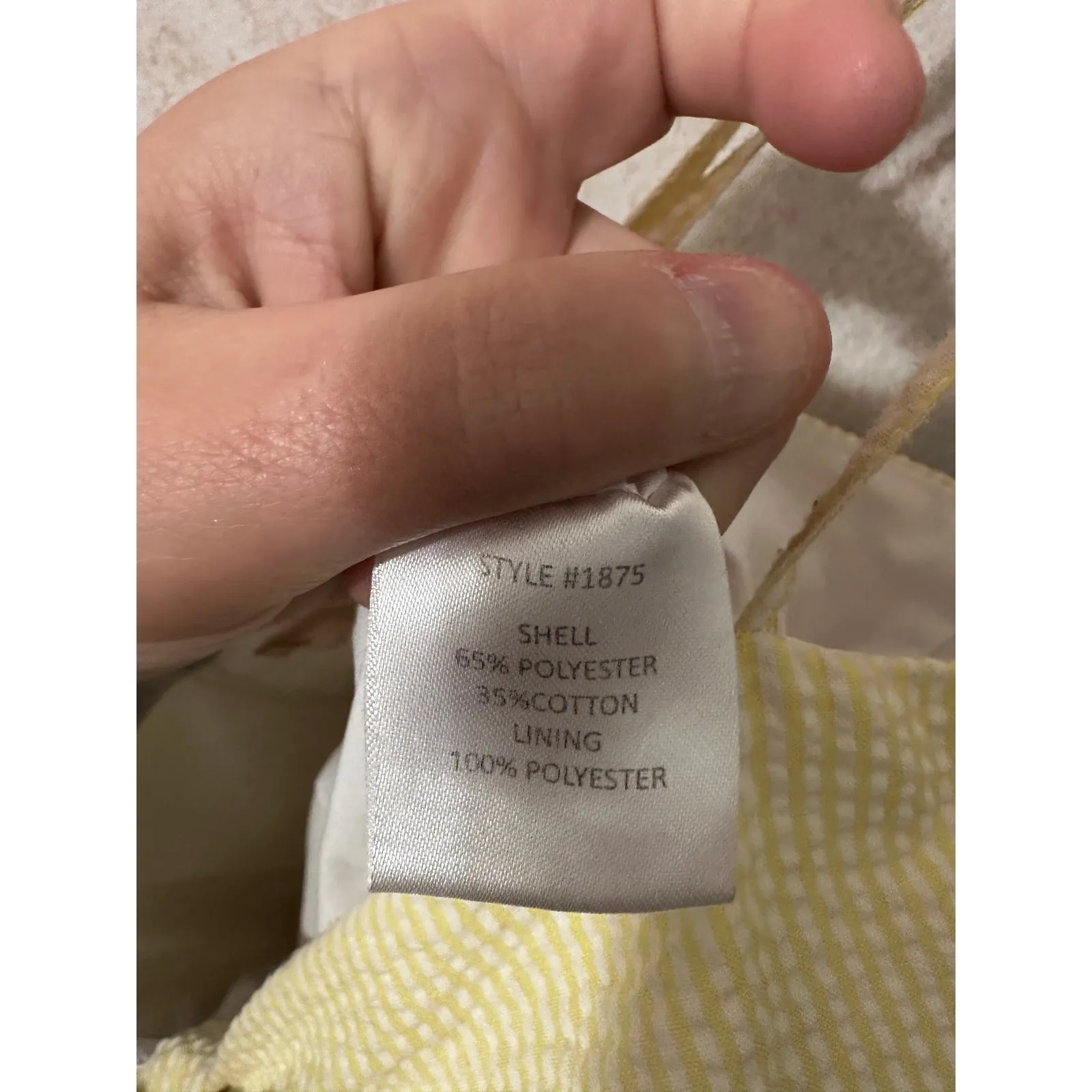 Anthropologie Hutch Jumpsuit Yellow White Stripe Savannah Cropped Wide Leg Sz 14 - Image 5