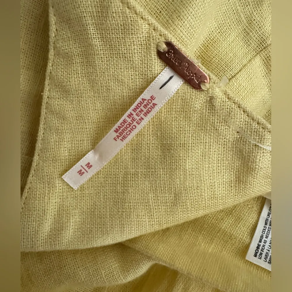 Free People Yellow Pants & Top Set - Image 6