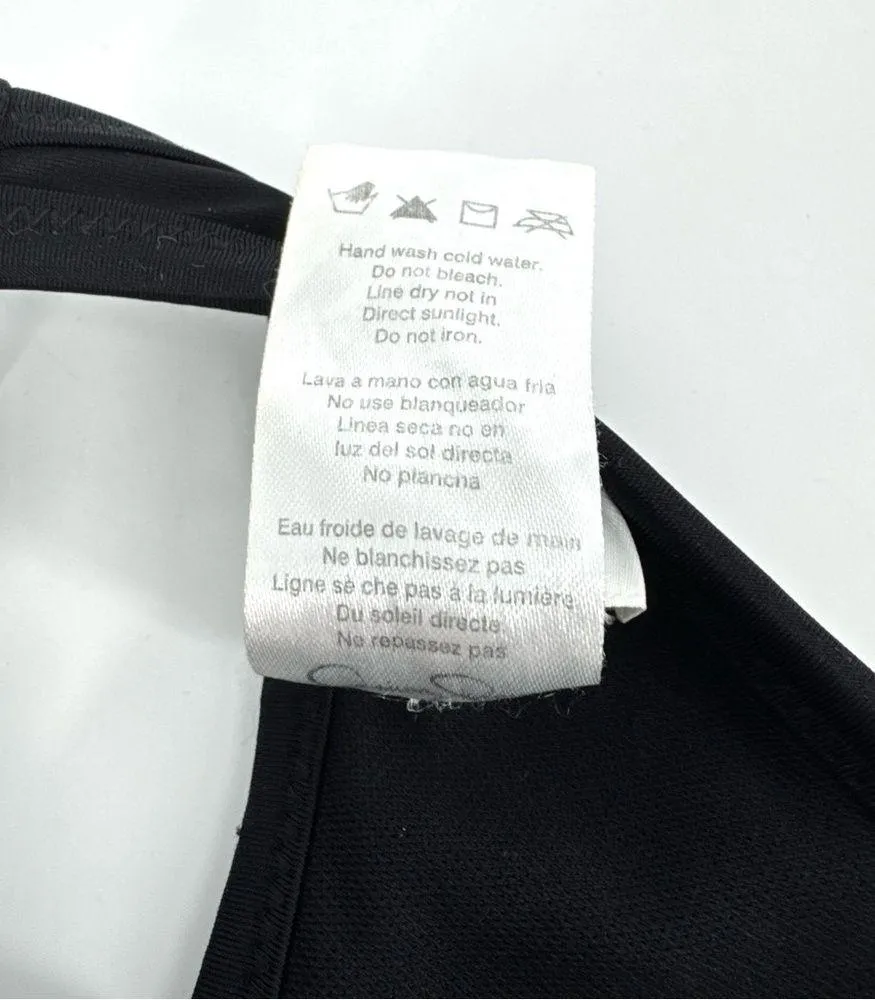 Jessica Simpson Two Piece Strapless Bikini Metallic Embellishment Cream Piping M - Image 7