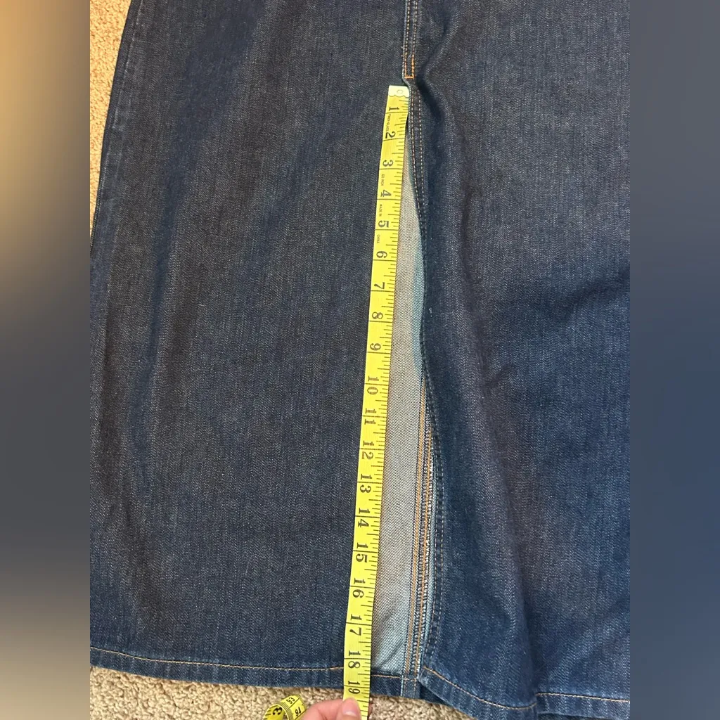 GAP Dark Blue Denim Skirt Size 8 Regular - Image 6