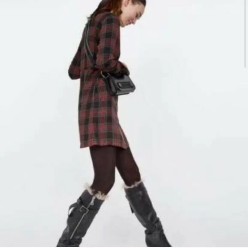 NWOT Plaid tartan mini dress Size XS - Image 3