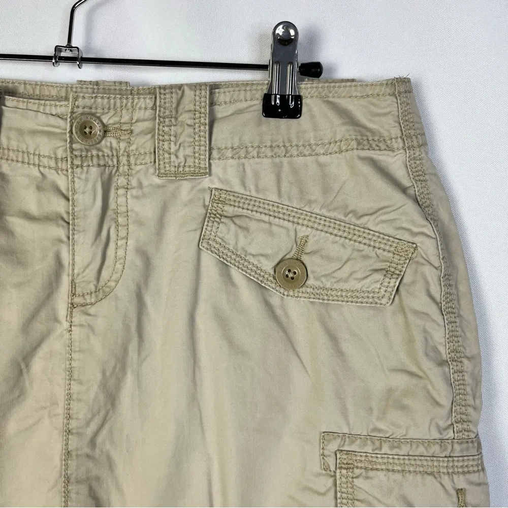 Gap Khaki Cargo Y2K Mini Skirt 4 - Image 3