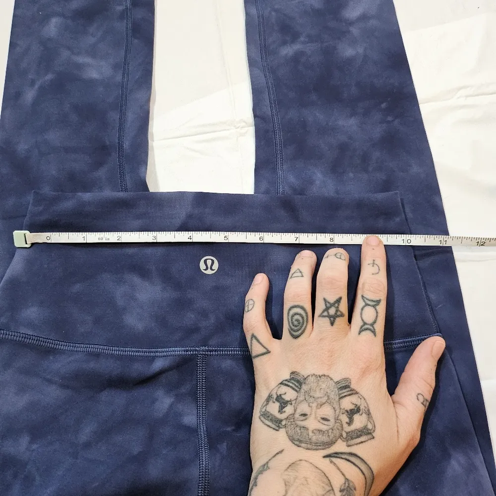 NWOT Lululemon Wunder Train High-Rise Tight 25" (Diamond Dye Shade Naval Blue) - Image 11