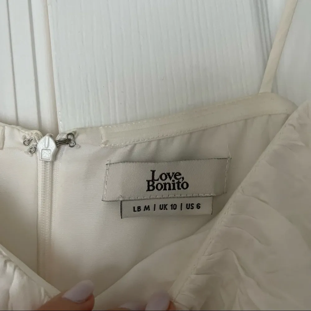 Ruched Bustier Cami Top White Size 6 - Image 5