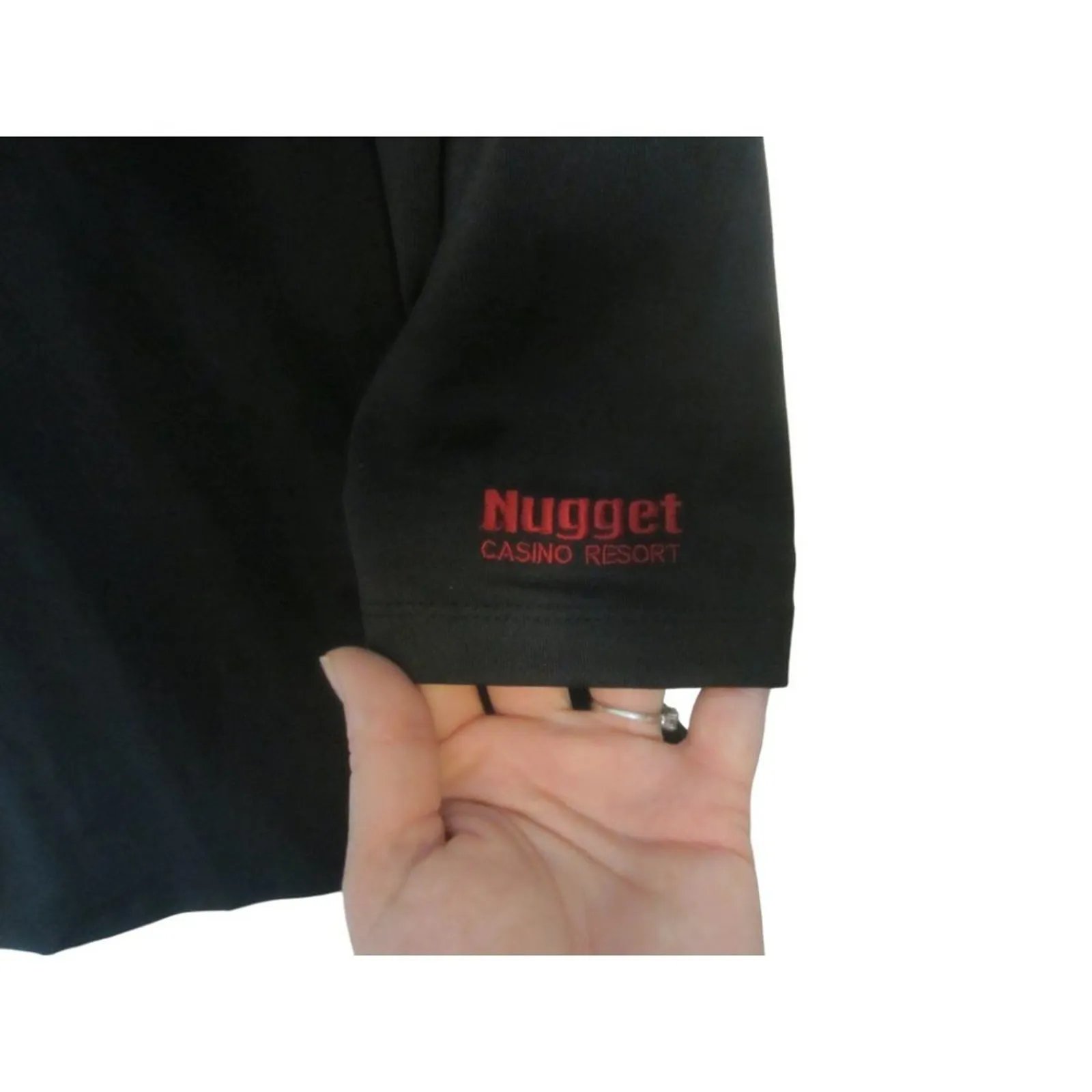 Golf Resortwear Black Geometric Print 3/4 Sleeve Polo Callaway Large - Image 8