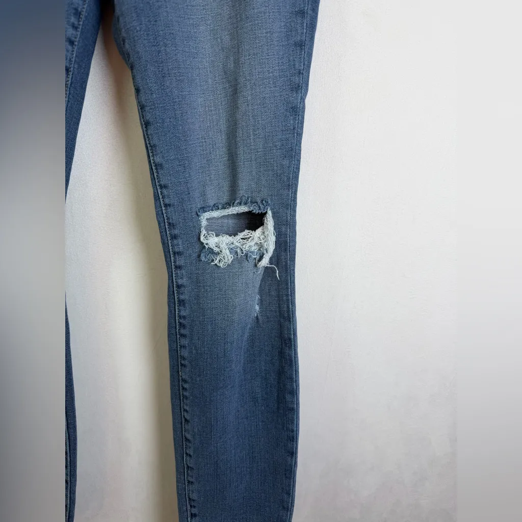 Good American Women’s Good Legs Crop Distressed Skinny Jeans Size 6 / 28 - Image 2