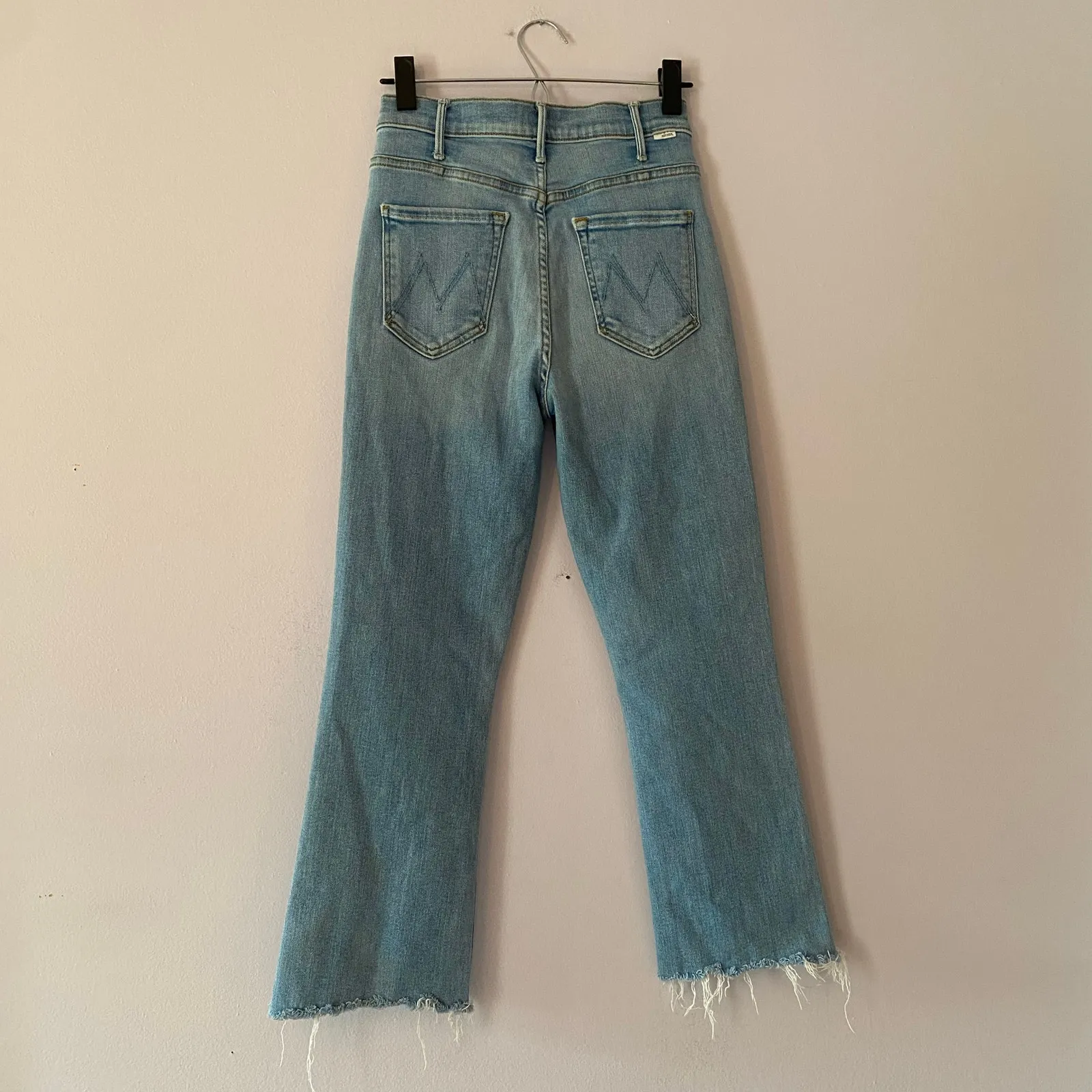 Mother Denim The Hustler Ankle Fray Jeans in High-Life Cropped Women's size 26 - Image 7