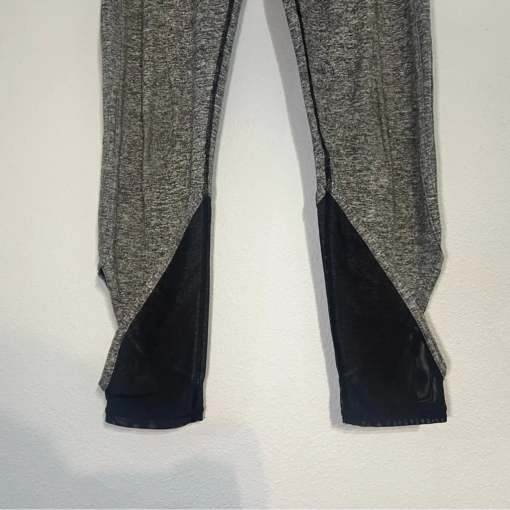 Free People FP Movement Ace Leggings Grey Gray Black Cut Out Midrise Size Small - Image 7