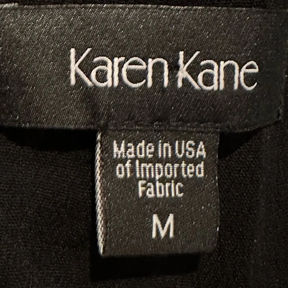 Karen Kane V Neck Black & White Thread Long Sleeve Comfortable Blouse Sz M - Image 10