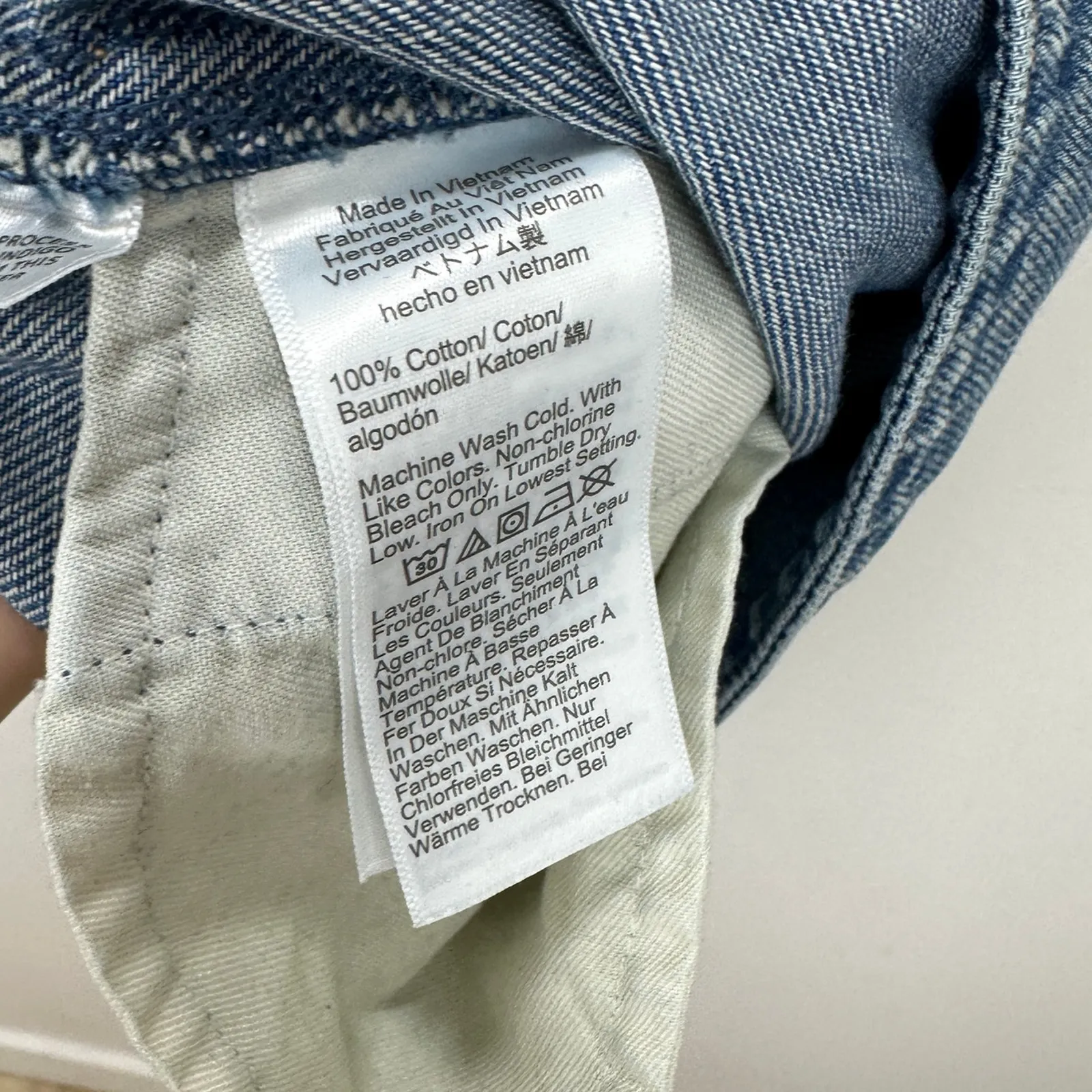 Madewell Denim Popover Dress Robertson Wash Blue Shift Pockets Casual S NWT - Image 10