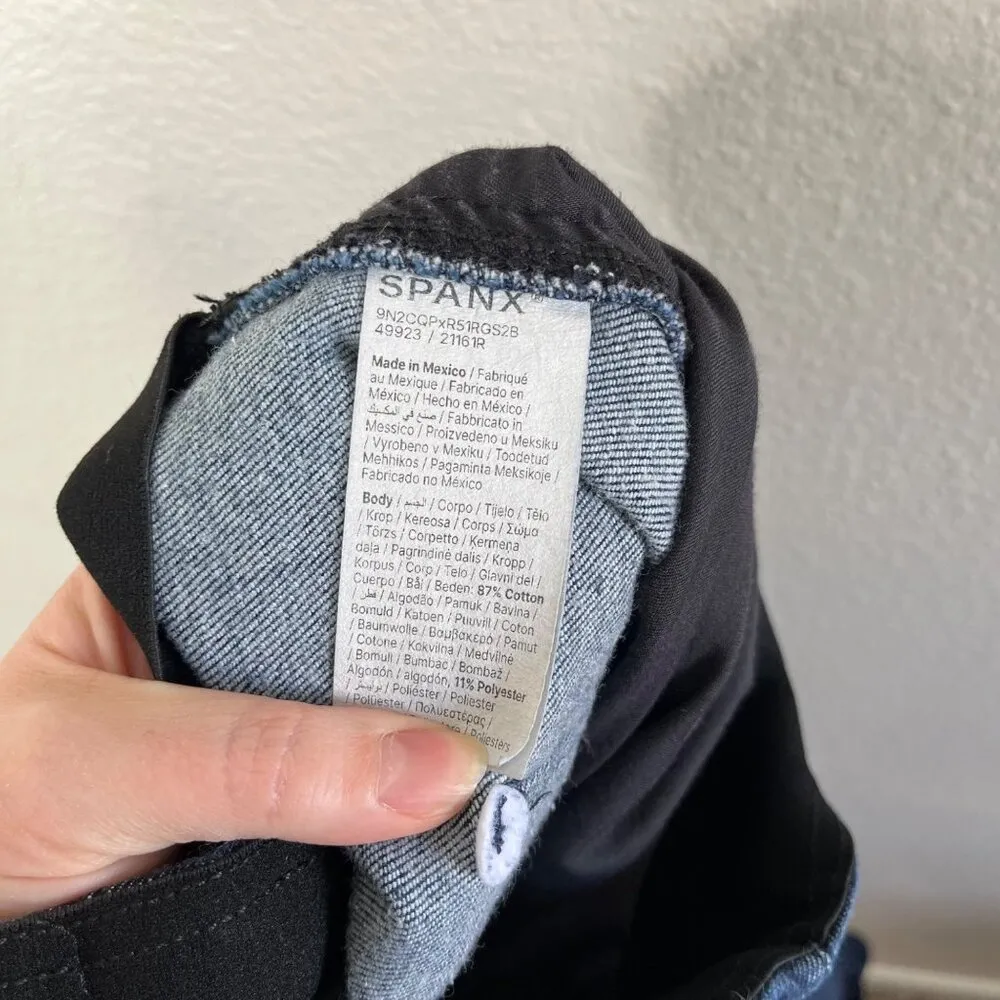 Spanx Womens Spanxshape Zero Waistband Micro Flare Jeans Size 2X - Image 12