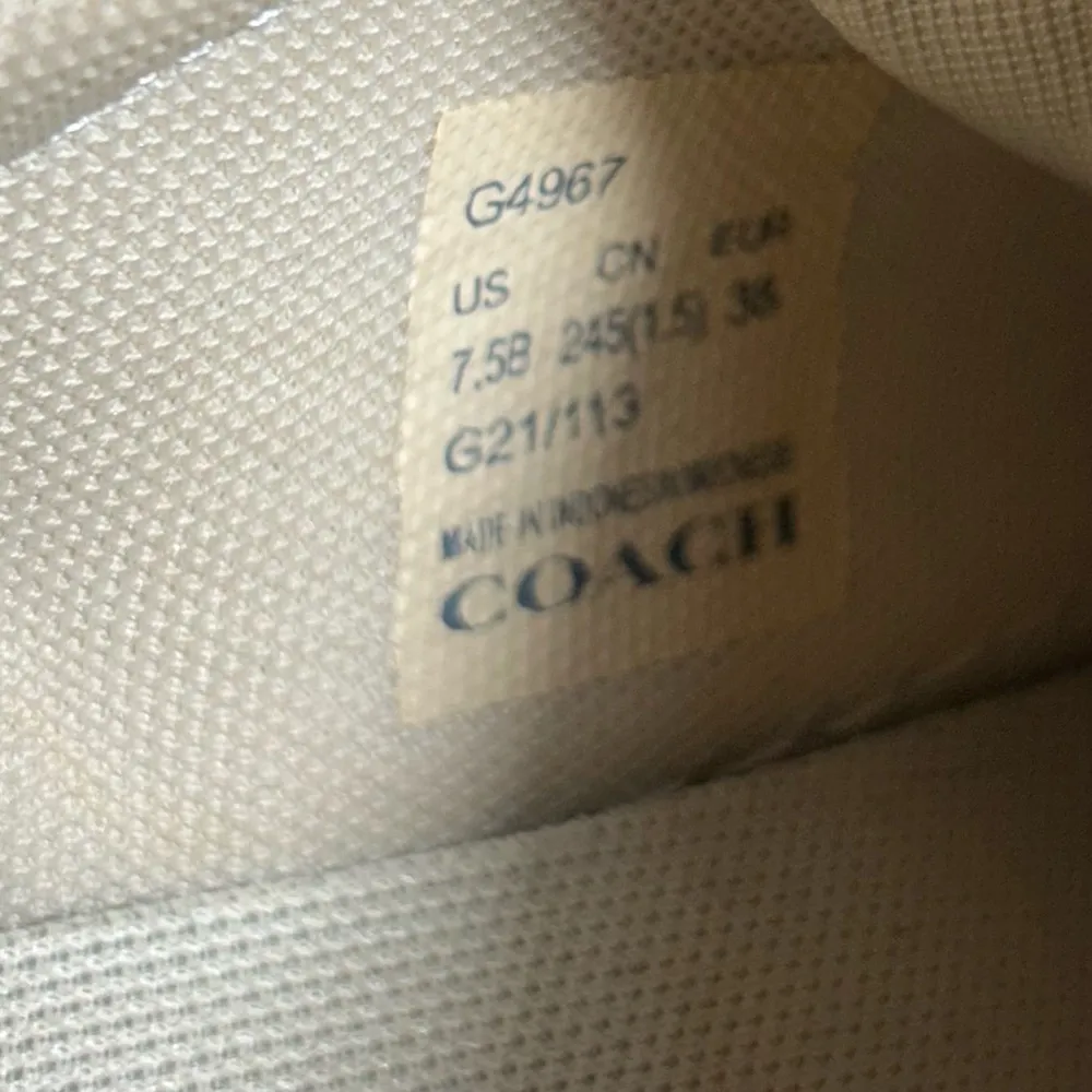 Coach Clip Low Top Sneaker KHAKI/SADDLE  
Size 7.5B - Image 11