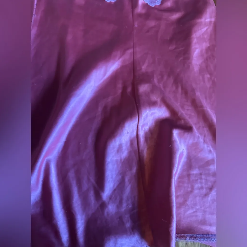 Vintage Y2K Victoria’s Secret Angels Salmon Sink satin Nightgown/Chemise, L - Image 9